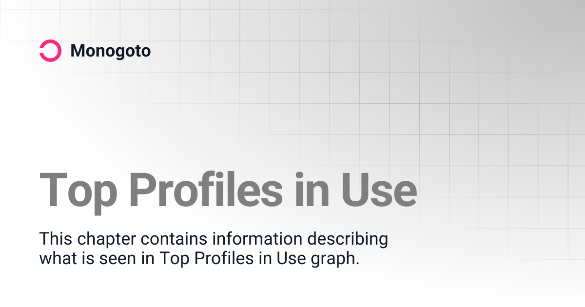 Top Profiles in Use | Monogoto